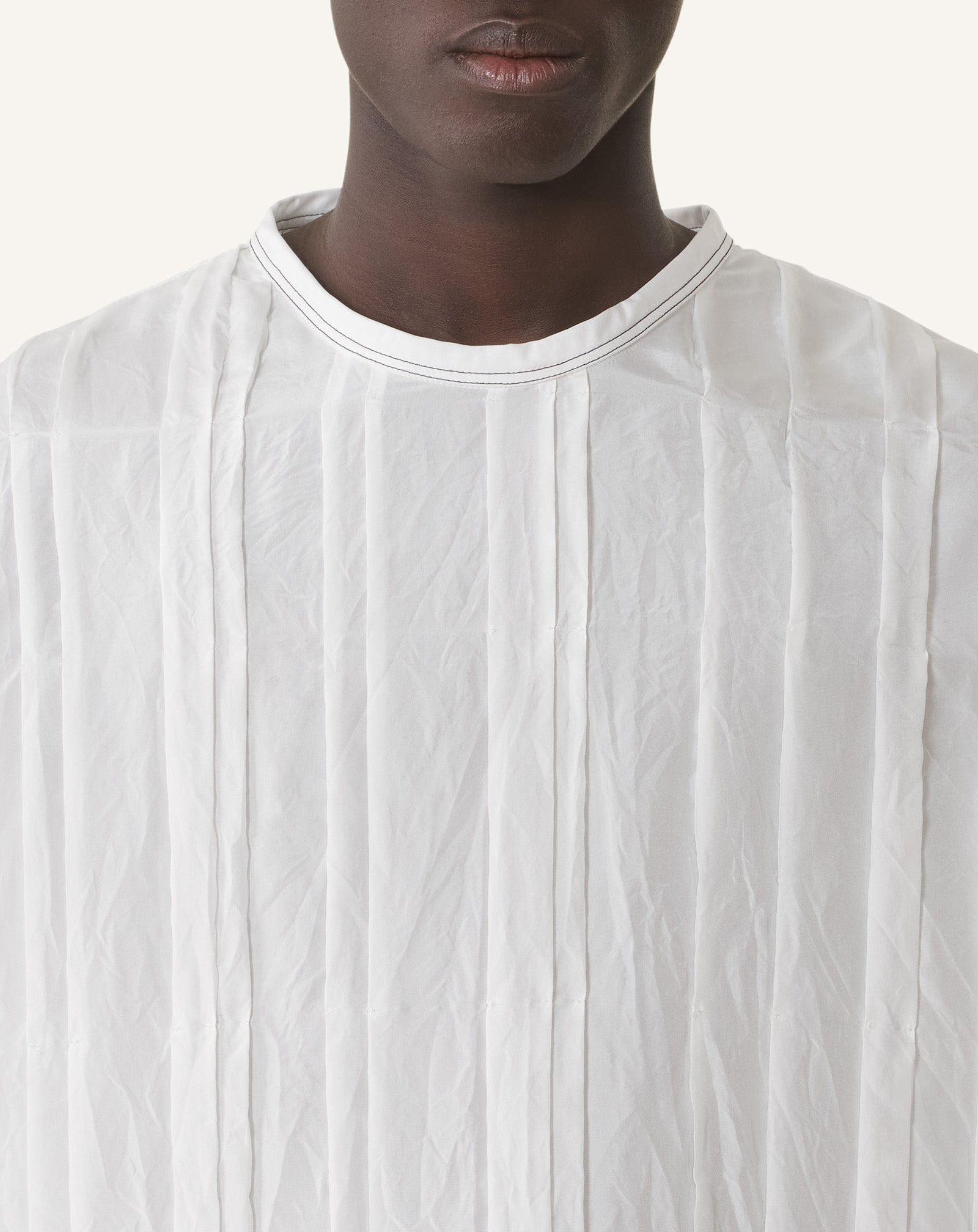 PLEATED SILK TOP - 5