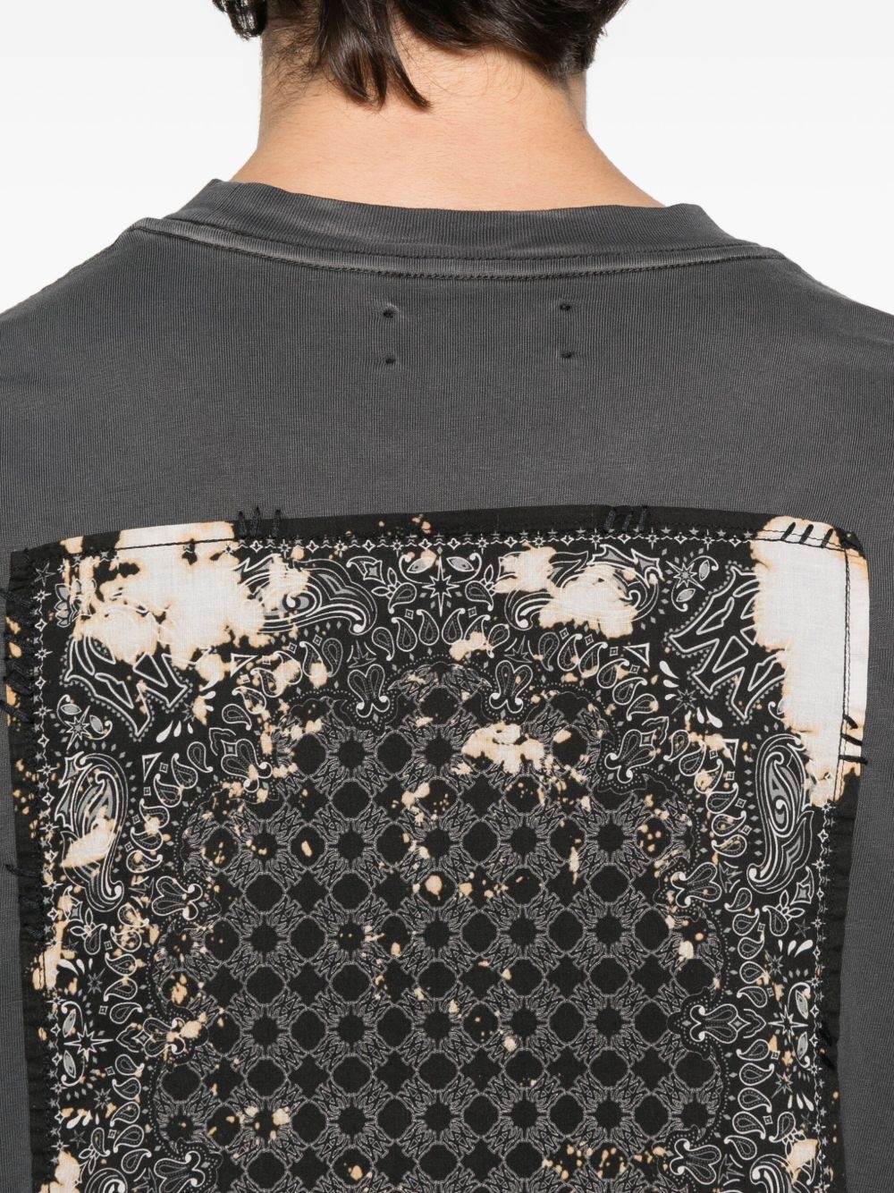 embroidered cotton T-shirt - 4