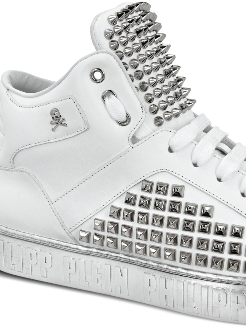 stud-detail leather sneakers 4