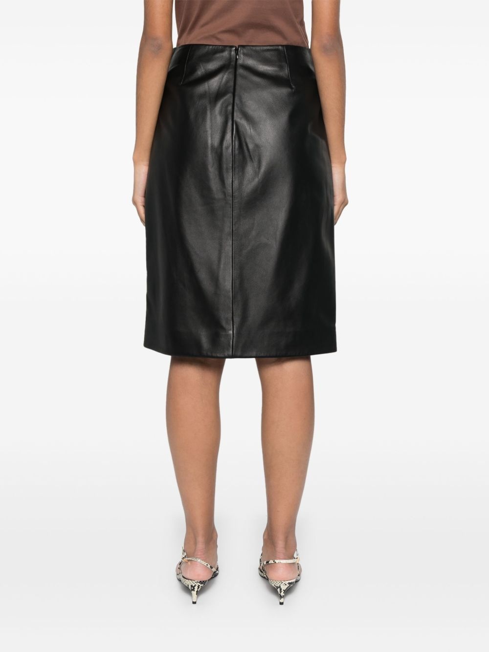slit-detail skirt - 4