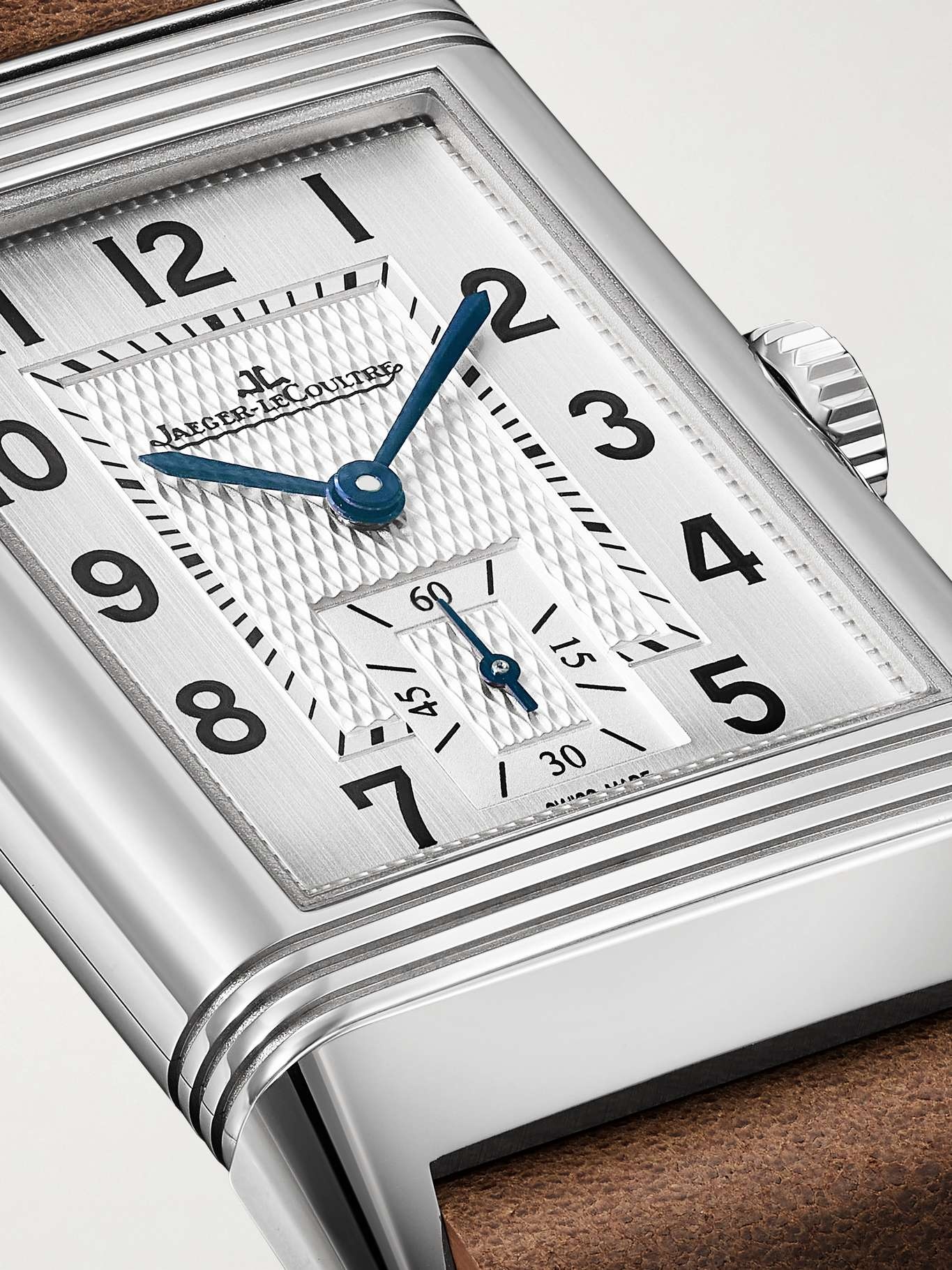 Reverso Classic Los Angeles Limited Edition Hand-Wound 45.6mm stainless steel and leather watch - 5
