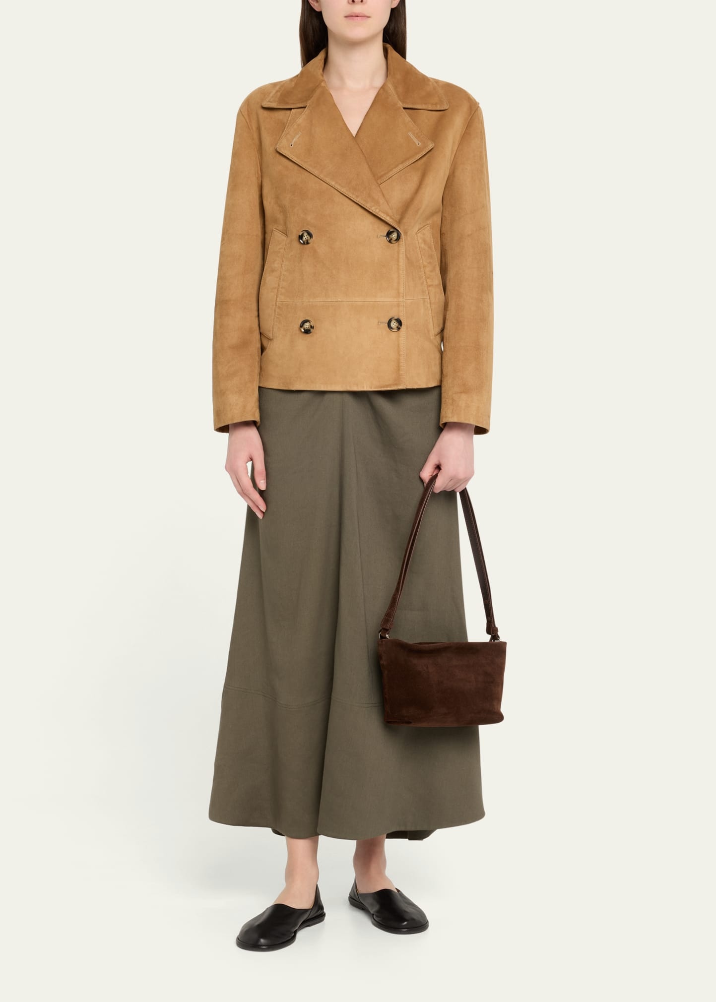 Bond Zip Suede Shoulder Bag - 6