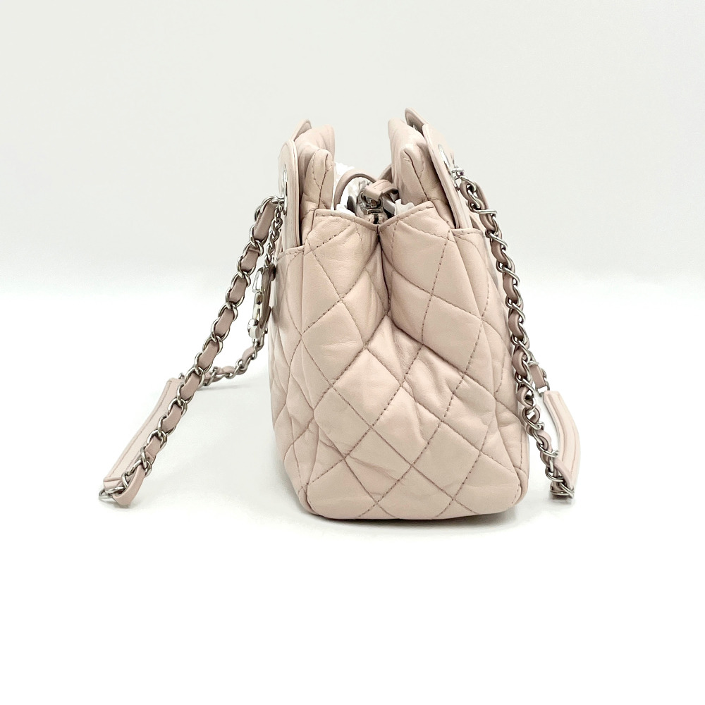 Chanel No. 20 Baby Pink Lambskin Chain Shoulder Bag - 4