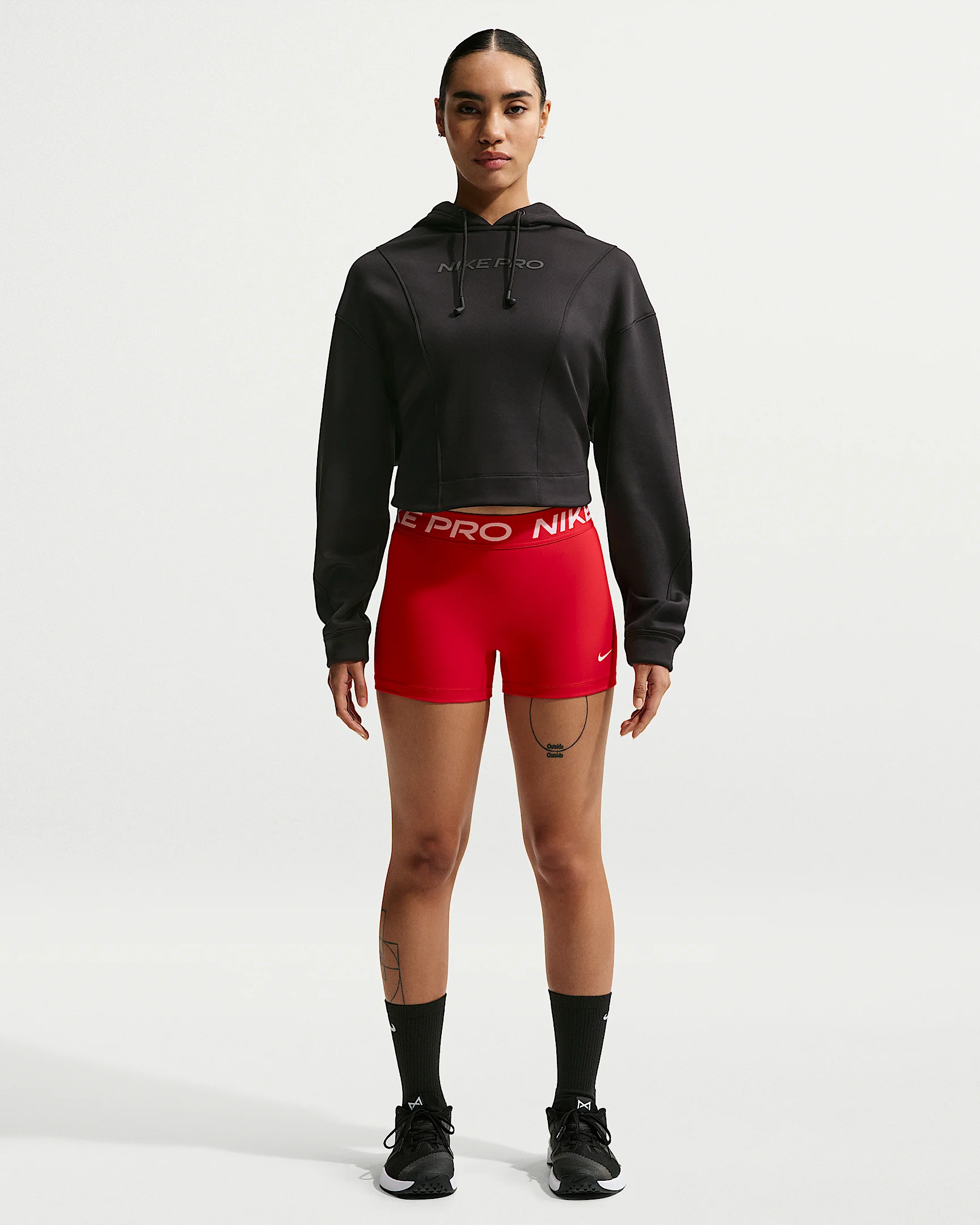 Nike Pro Women's Mid-Rise 3" Biker Shorts - 1