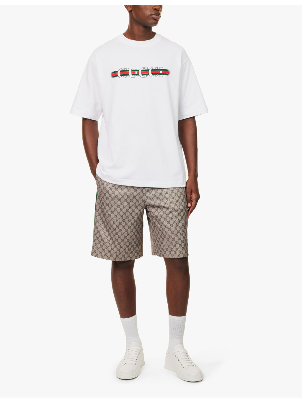 Brand-print regular-fit cotton-jersey T-shirt - 2