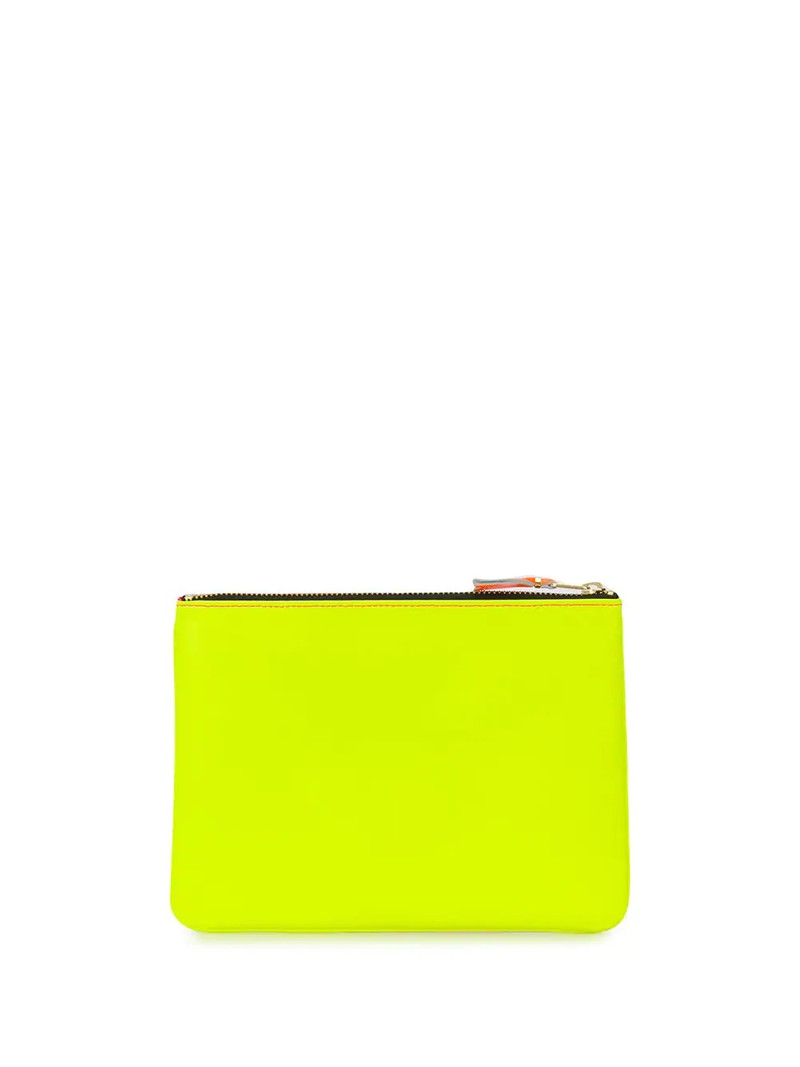 Comme Des Garçons colour-block zipped purse outlook