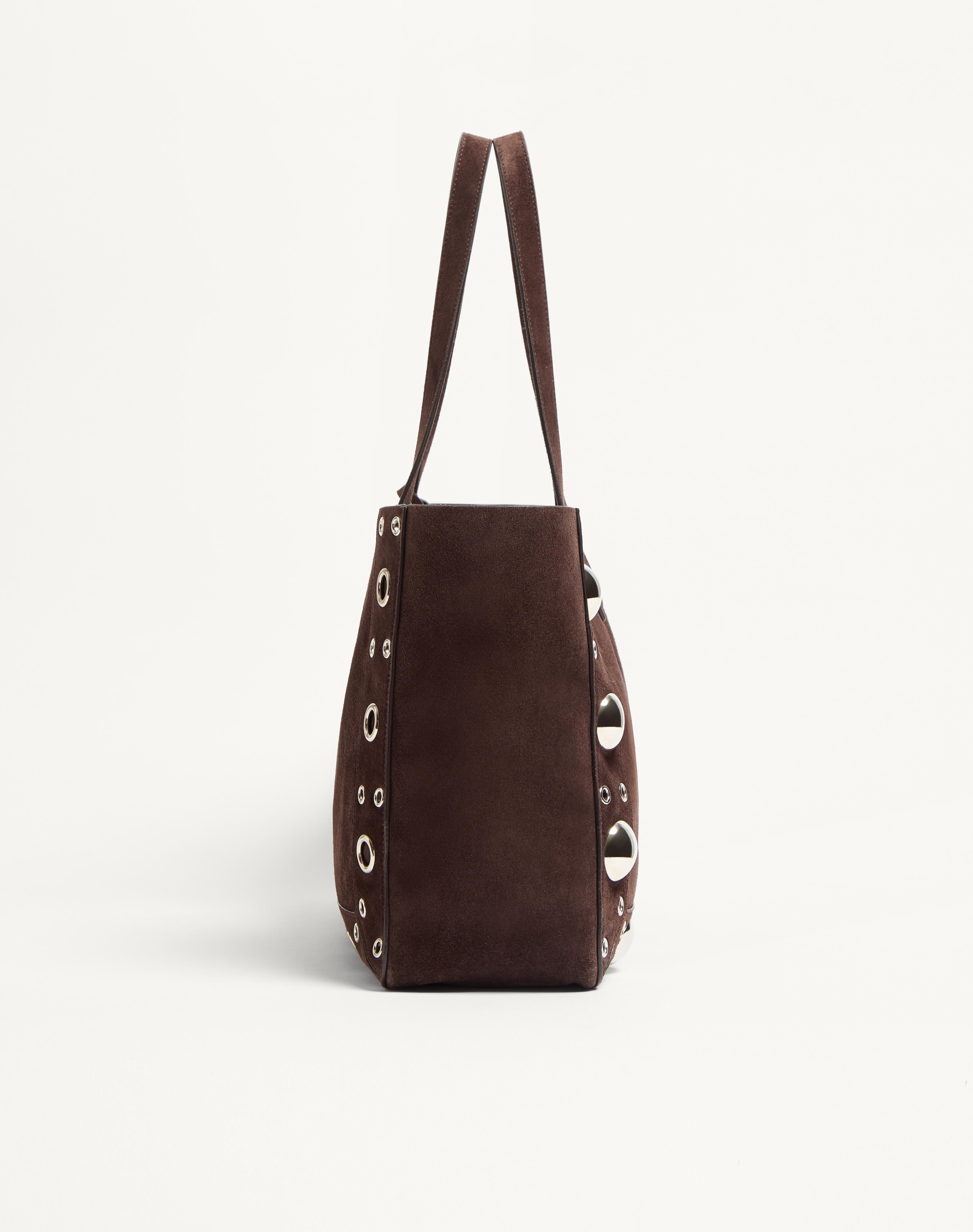 VALENTINO GARAVANI MEDIUM NELLCÔTE SUEDE SHOPPING BAG - 4