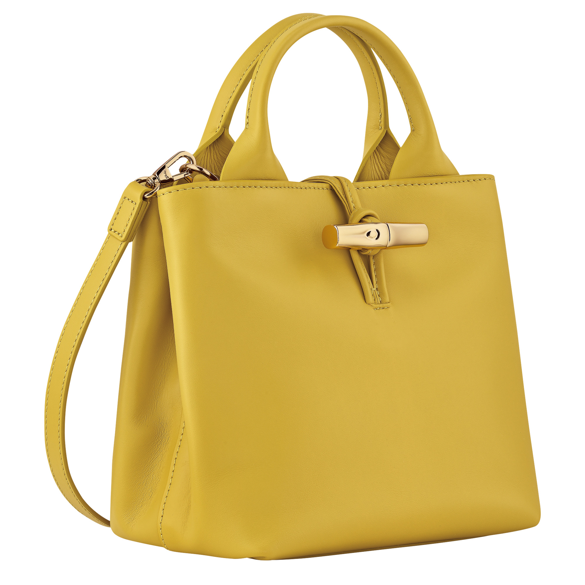 Le Roseau S Handbag Ginger - Leather - 3