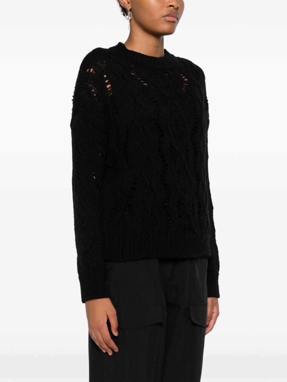 cable-knit sweater - 3