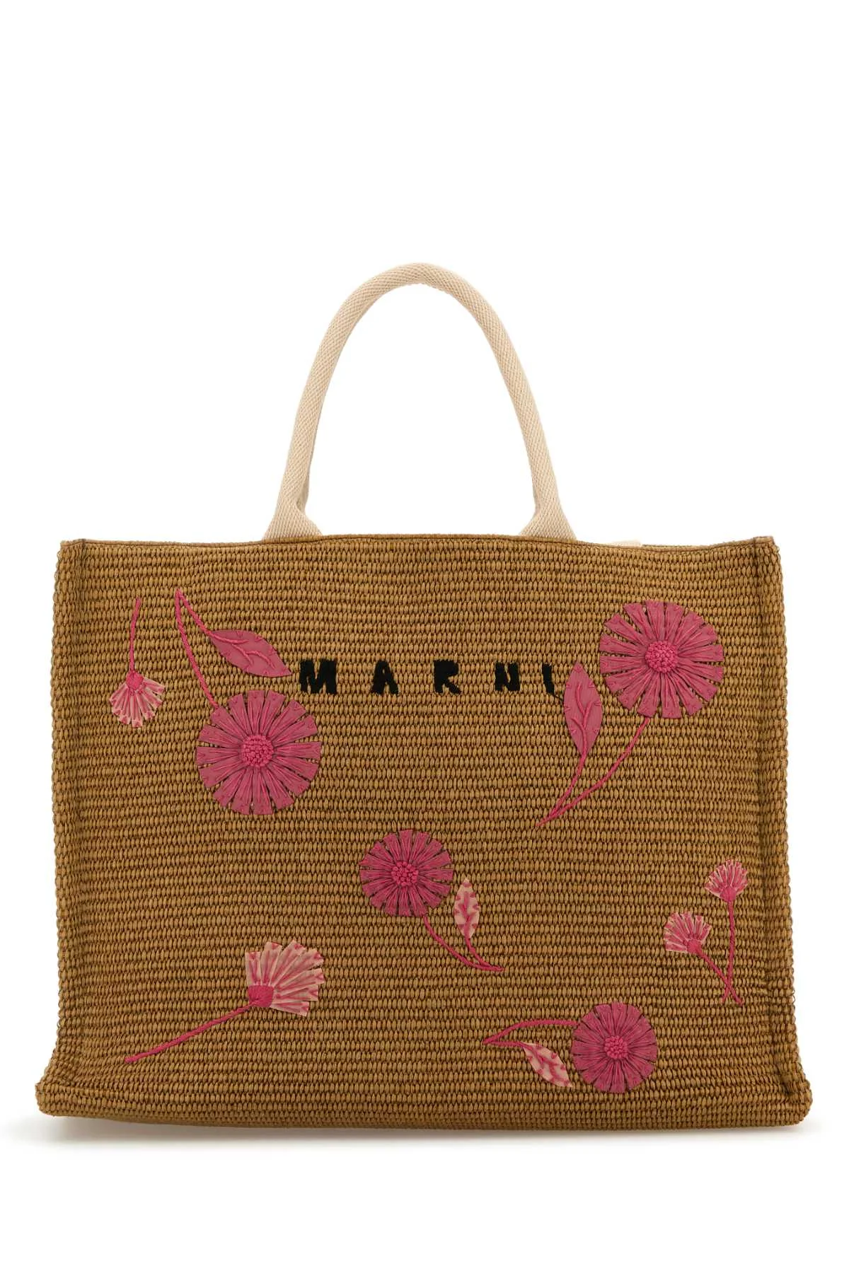 Marni Women Caramel Raffia Shopping Bag - 1