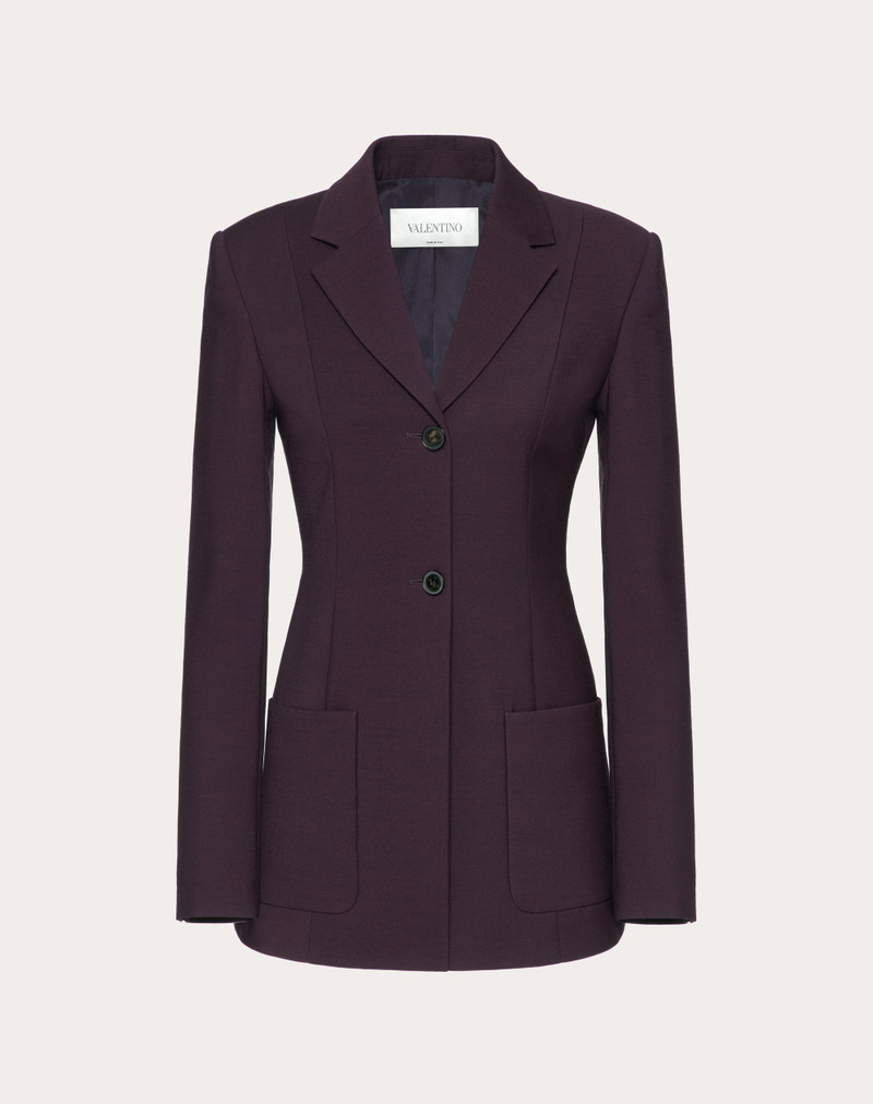 BLAZER IN STRETCH WOOL SILK COUTURE 1