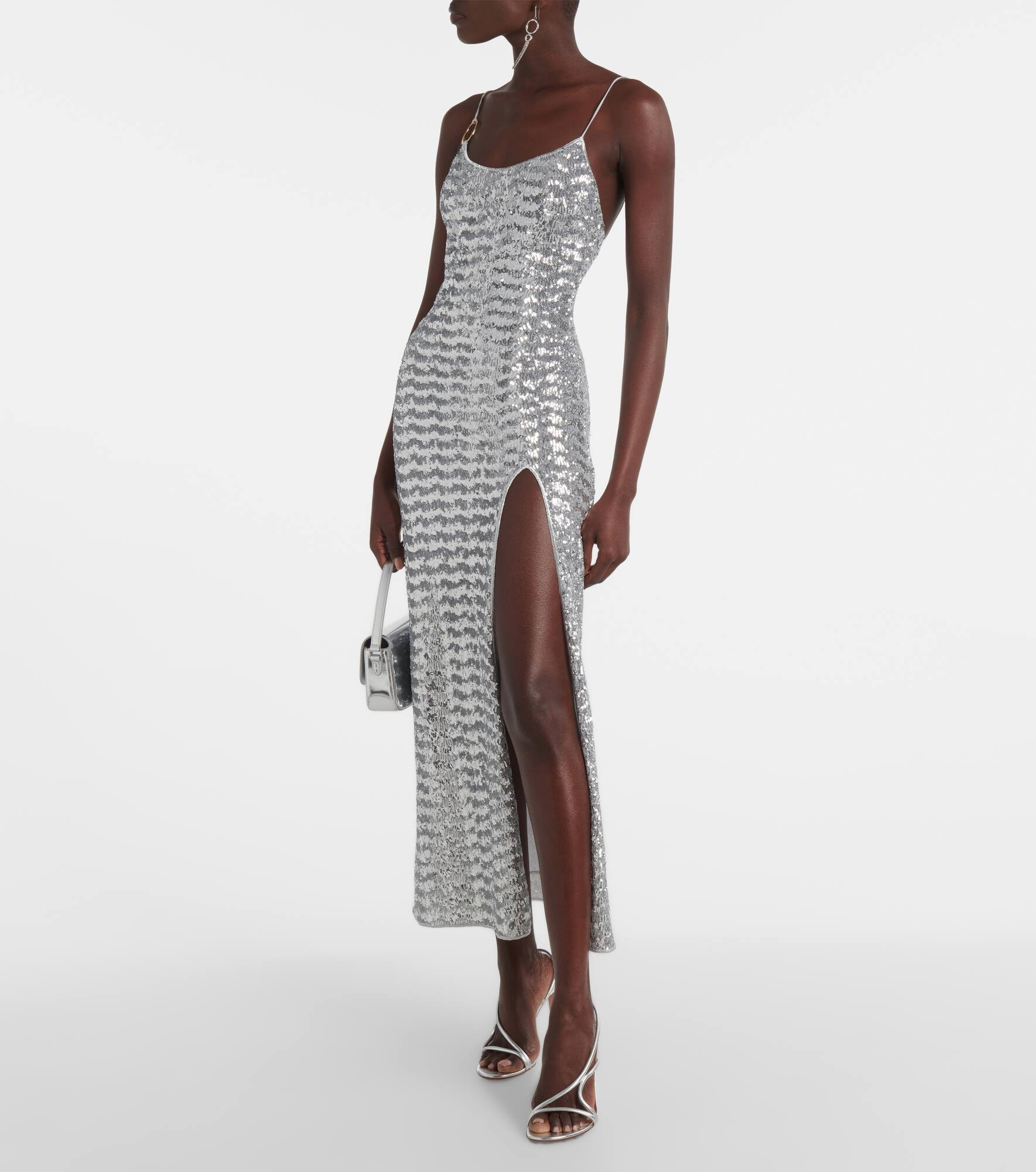 Pailettes sequined maxi dress - 2