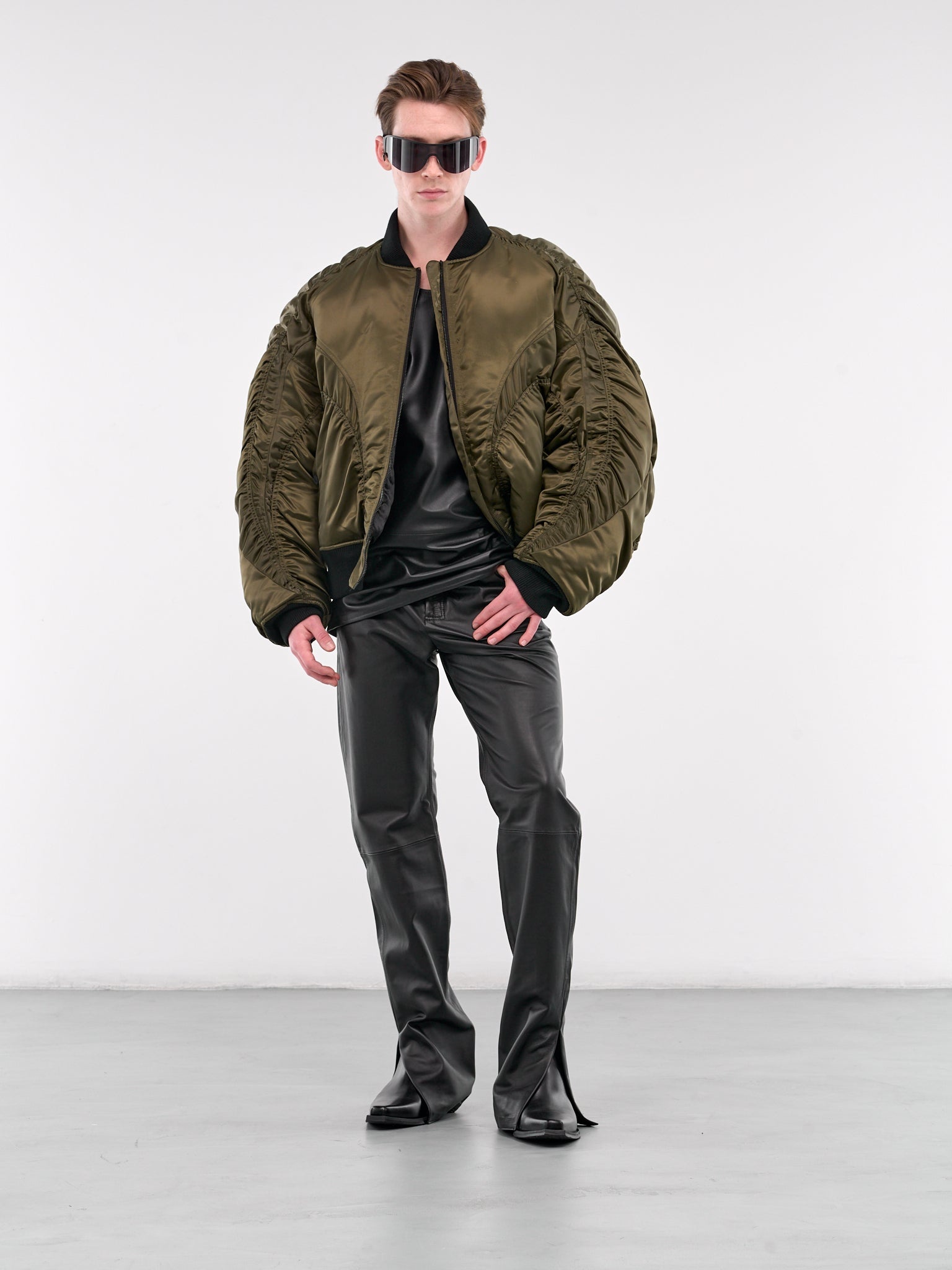 Satin Bomber Jacket - 6