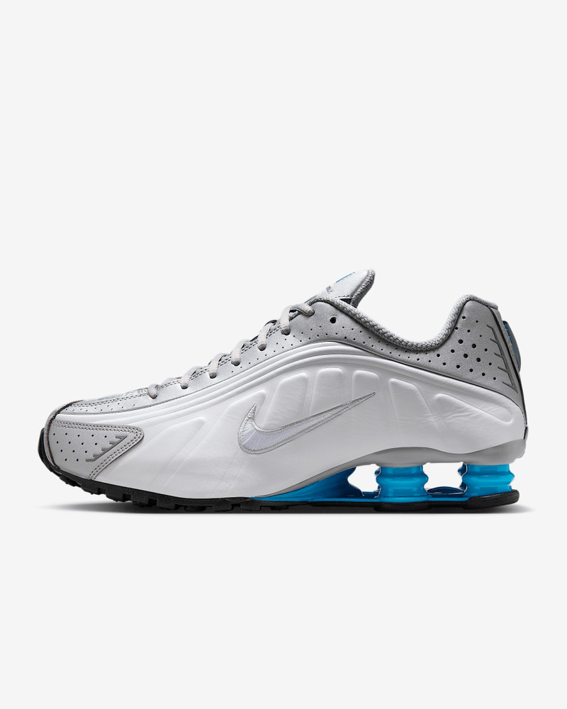 Nike Shox R4 '금속 실버 화이트 블루 라군'HQ1988-005 - 1