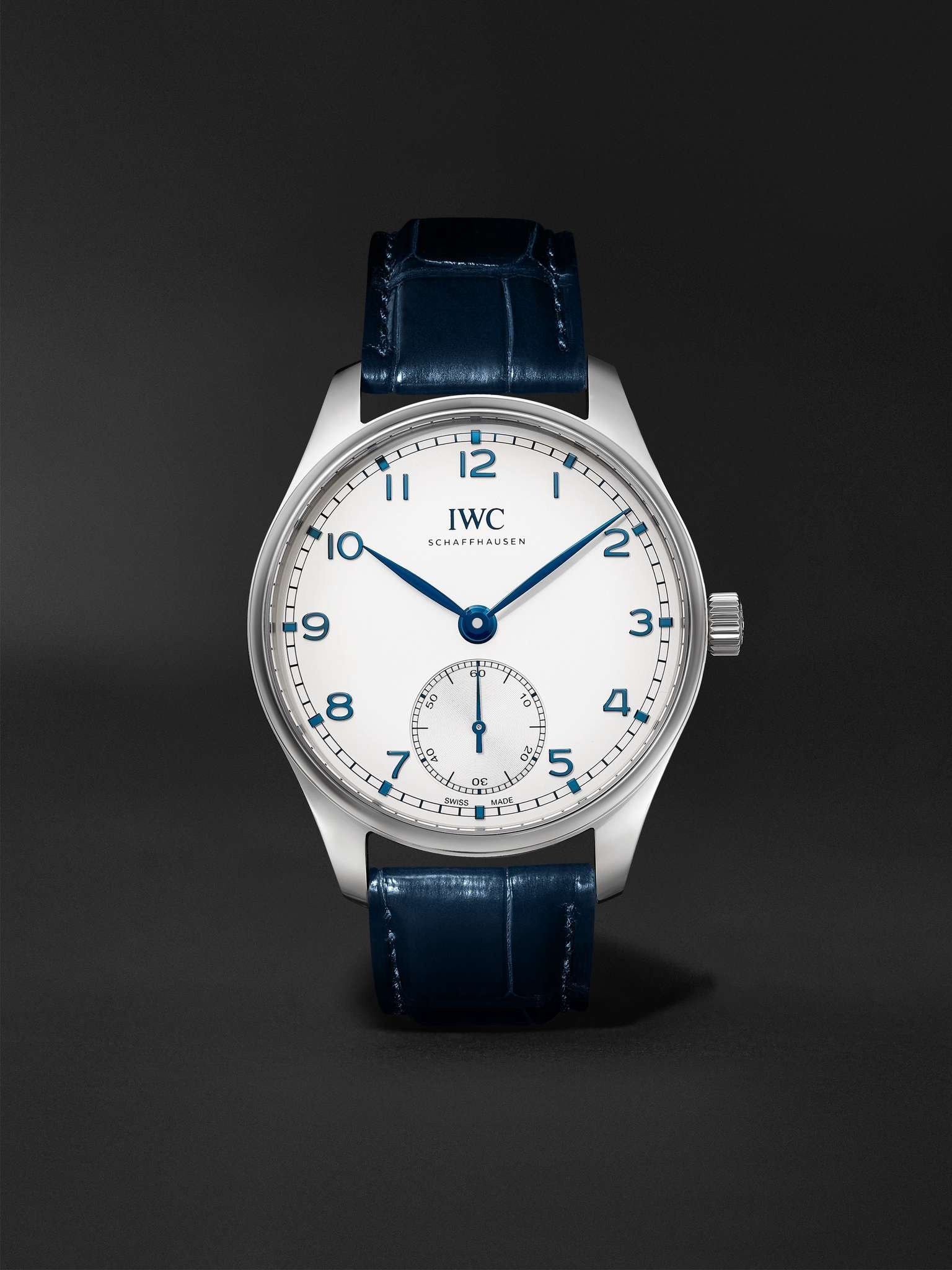 Portugieser 40 Automatic 40.4mm Stainless Steel and Alligator Watch, Ref. No. IW358304 - 1