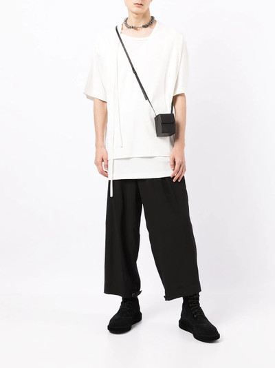 Yohji Yamamoto layered look cotton T-shirt outlook