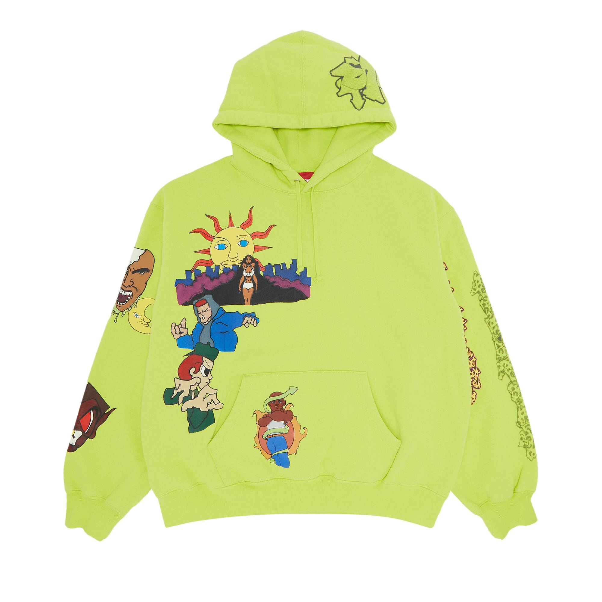 Supreme Sunrise Hooded Sweatshirt 'Acid Green'