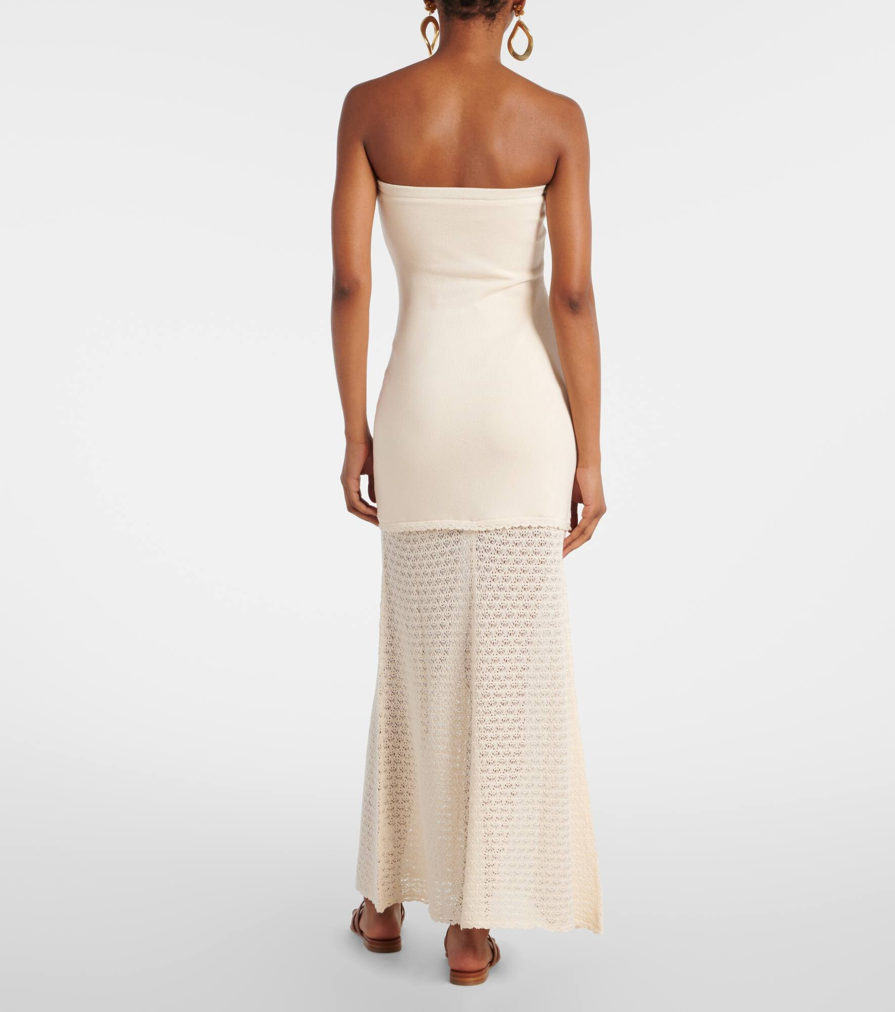 Romy crochet-trimmed maxi dress - 3