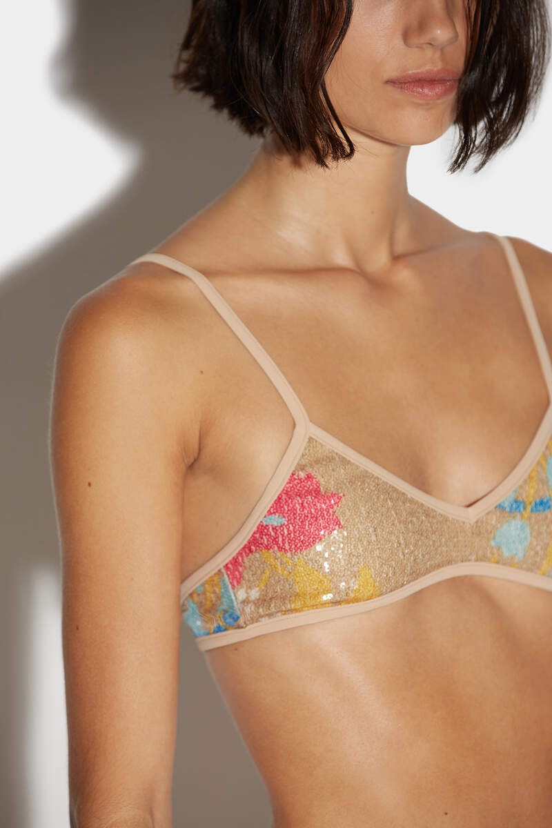 SEQUINS TULLE BANDEAU TOP 3