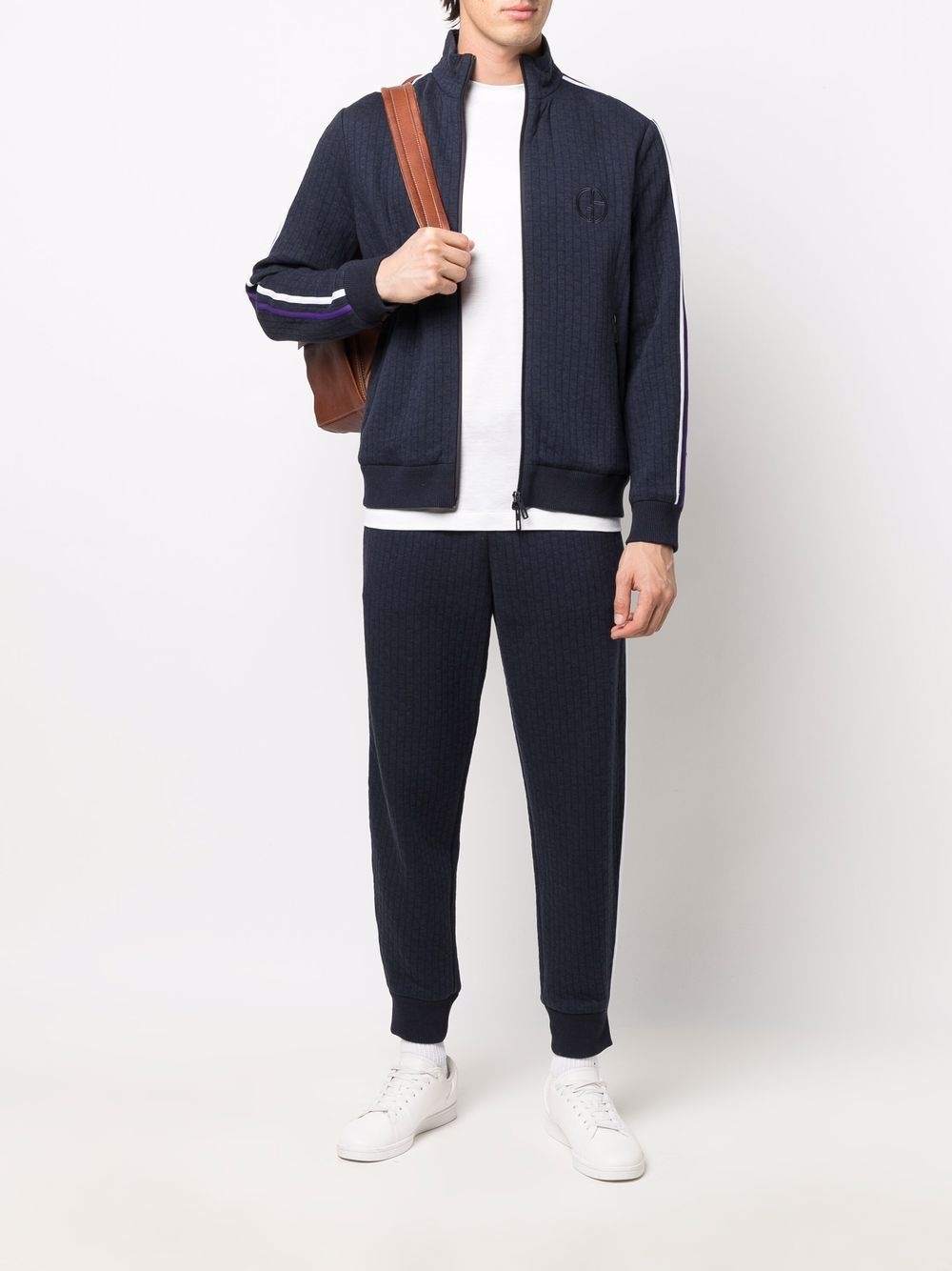 ribbed side-stripe trousers - 2