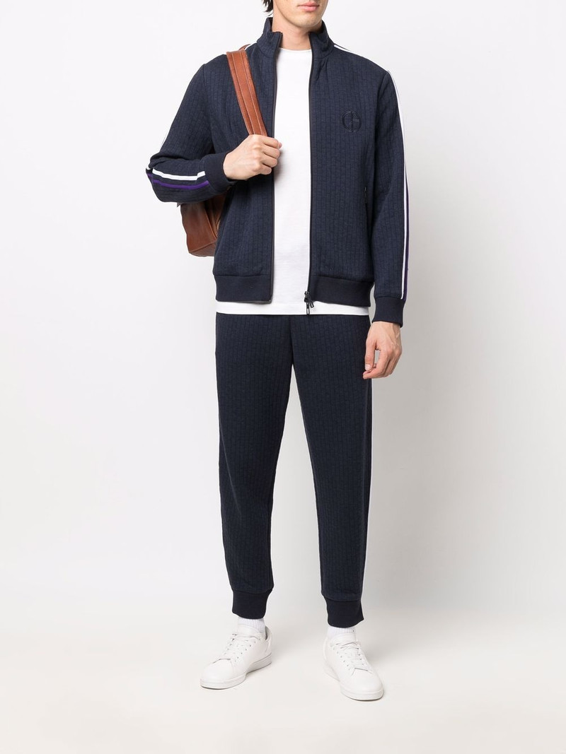 GIORGIO ARMANI ribbed side-stripe trousers outlook