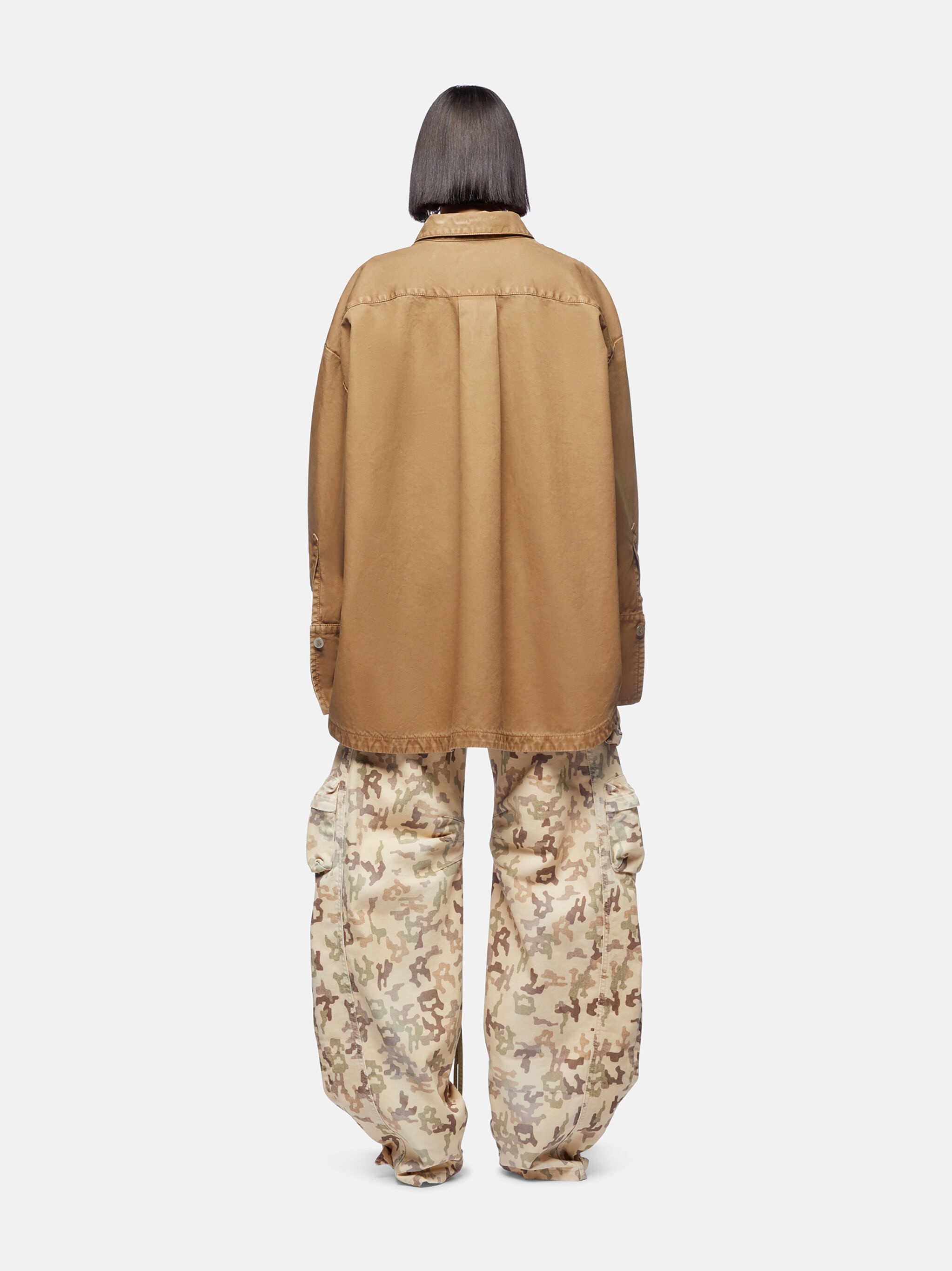【Archive】in the attic khaki coat THE ATTICO KHAKI SHORT COAT | REVERSIBLE