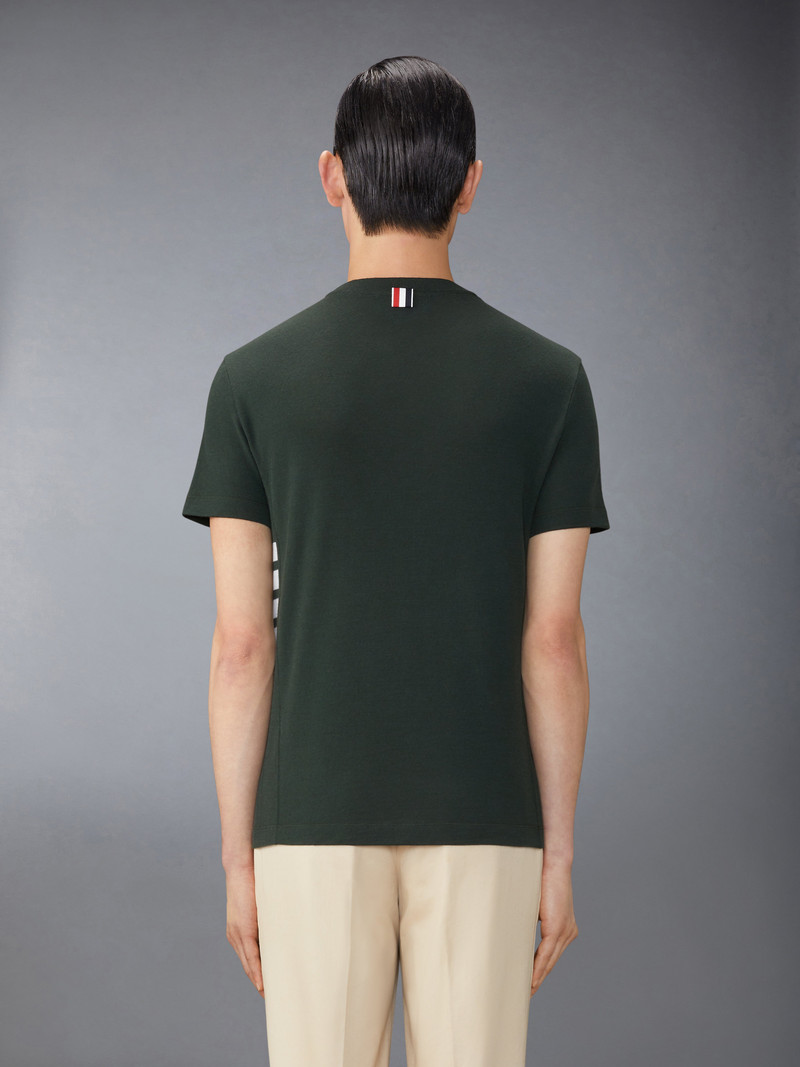 stripe-detailing wool T-shirt 3