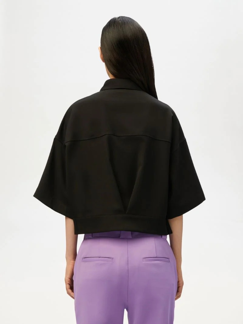 CROPPED SHORT SLEEVE SHIRT - 5
