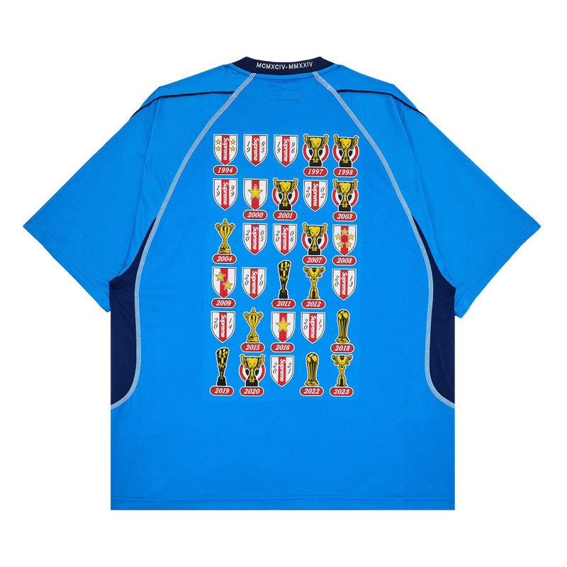 Supreme Supreme Jacquard Soccer Jersey 'Blue' outlook