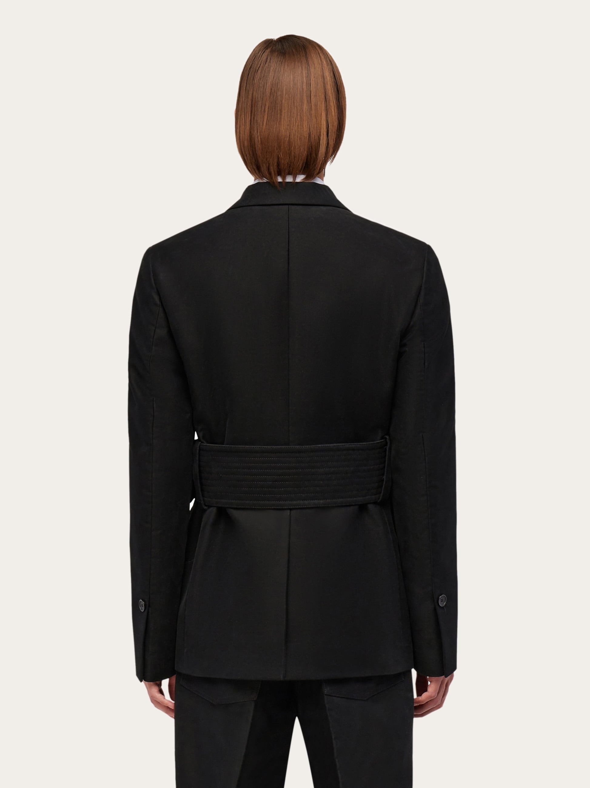 Blazer with wide belt - 4