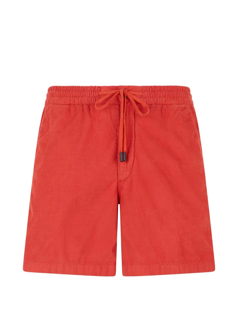 drawstring velvet regular fit shorts - 1