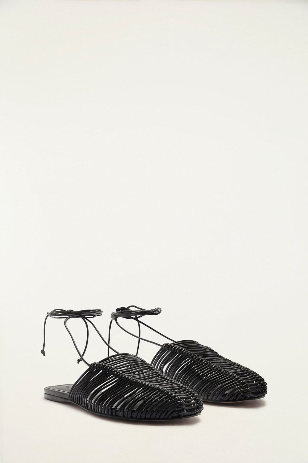 Black Macrame Mule - 3