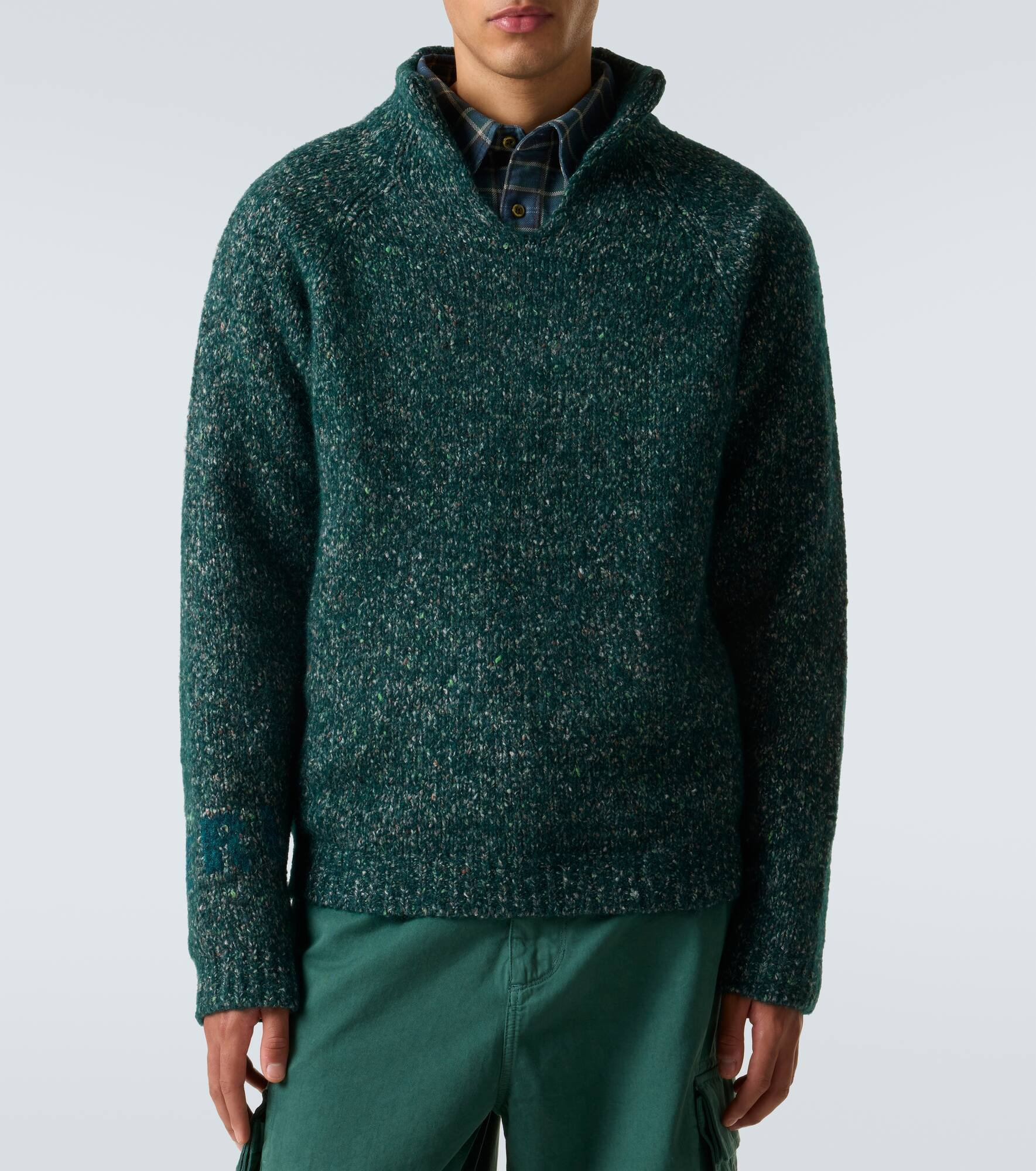 Alpaca, wool, and cotton-blend sweater - 3