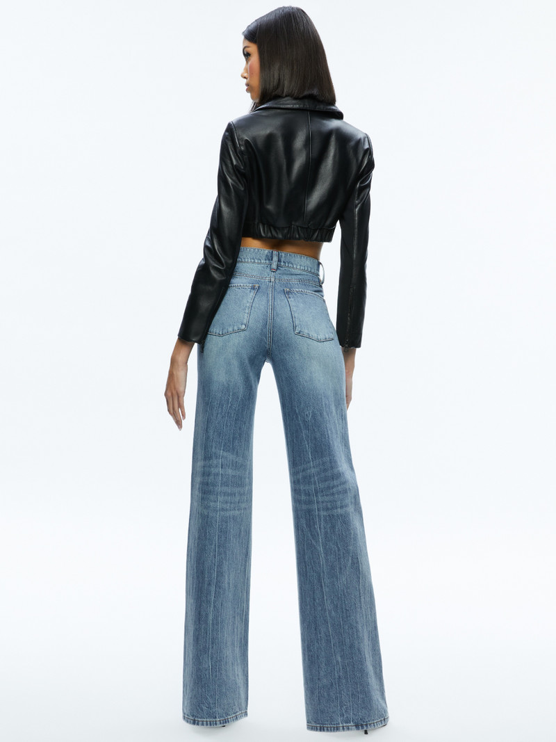 YARDLEY LEATHER CROPPED JACKET 3