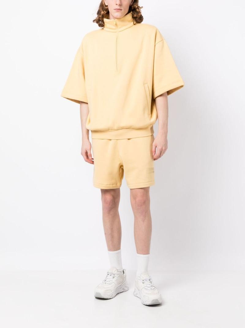 ESSENTIALS drop-shoulder half-zip shirt outlook