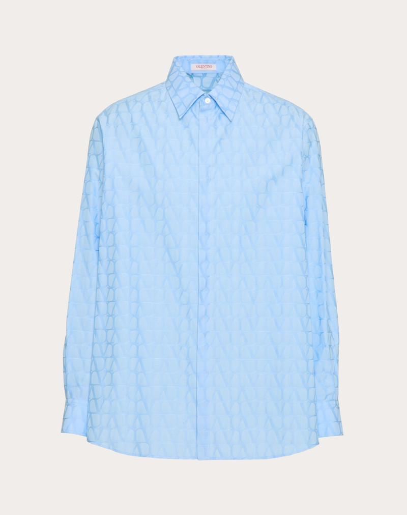 COTTON POPLIN SHIRT WITH TOILE ICONOGRAPHE PATTERN 1