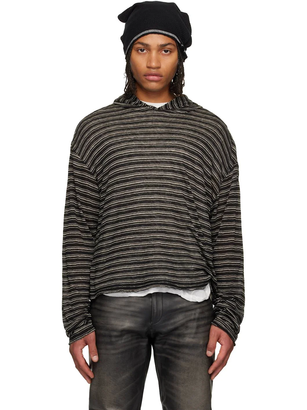 Black Layering Hoodie - 1