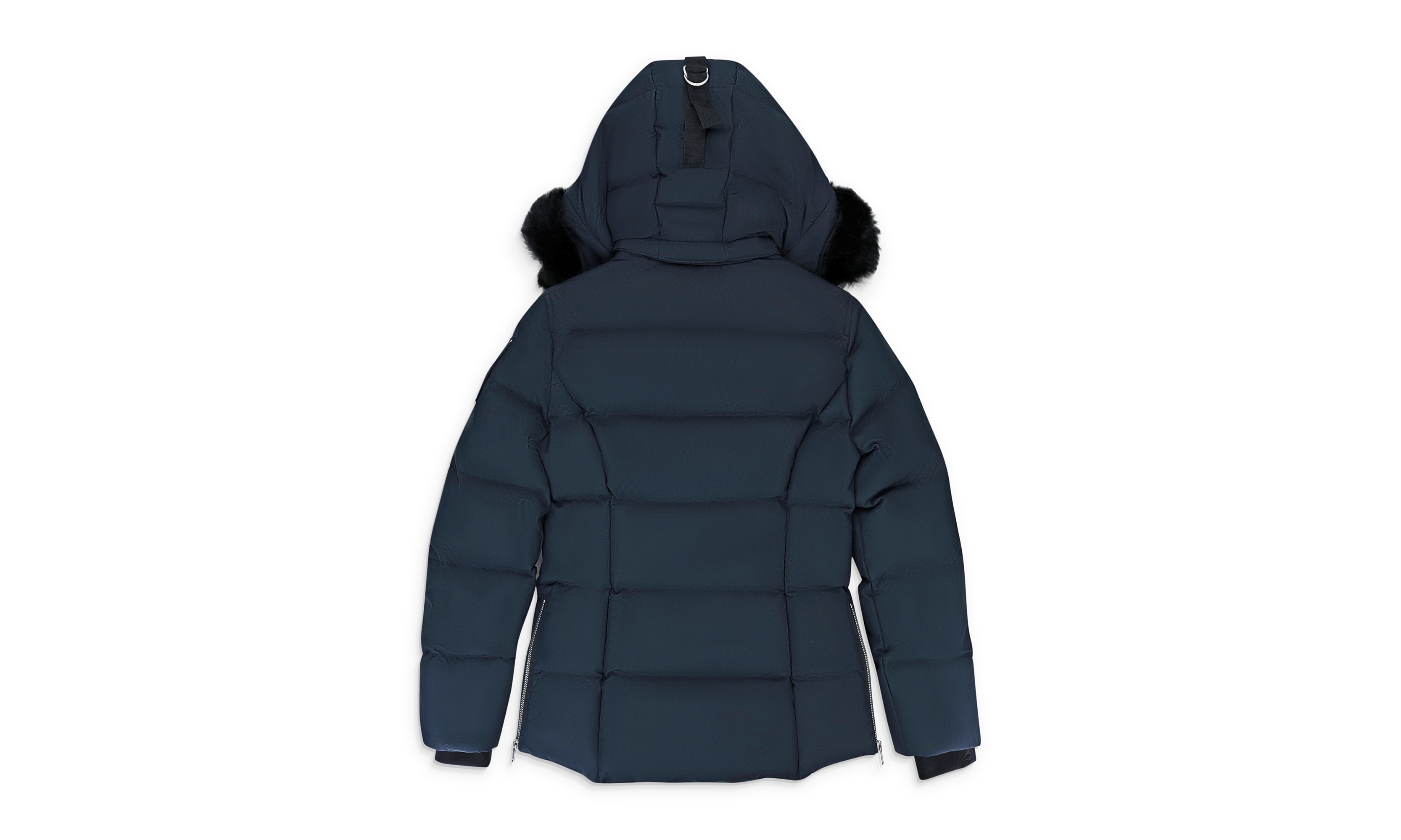 MOOSE KNUCKLES W CLOUD 3Q SH NAVY W/BLK SH PUFFER JACKET - 2