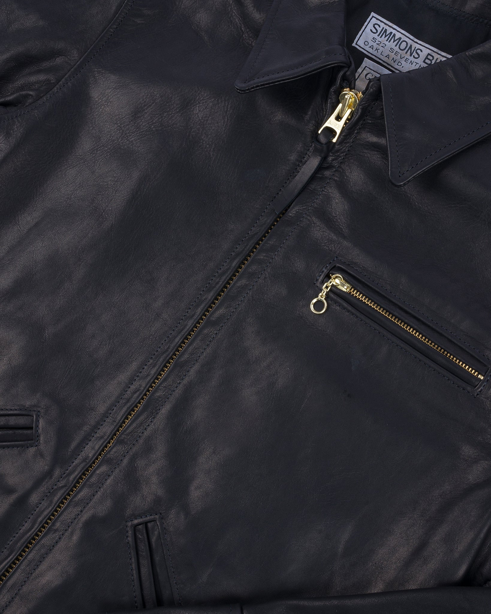 IHSB-SAV-BLK Iron Heart x Simmons Bilt Horsehide Savannah Jacket - Black - 10