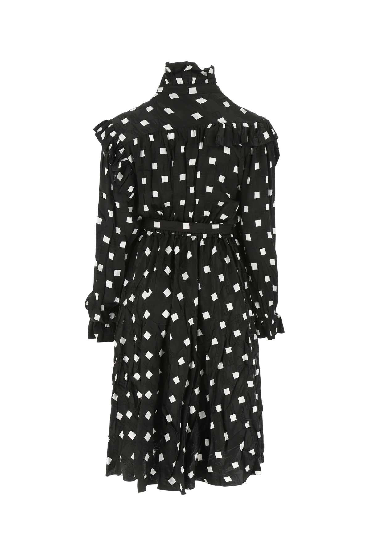 Balenciaga Women Embroidered Satin Dress - 2