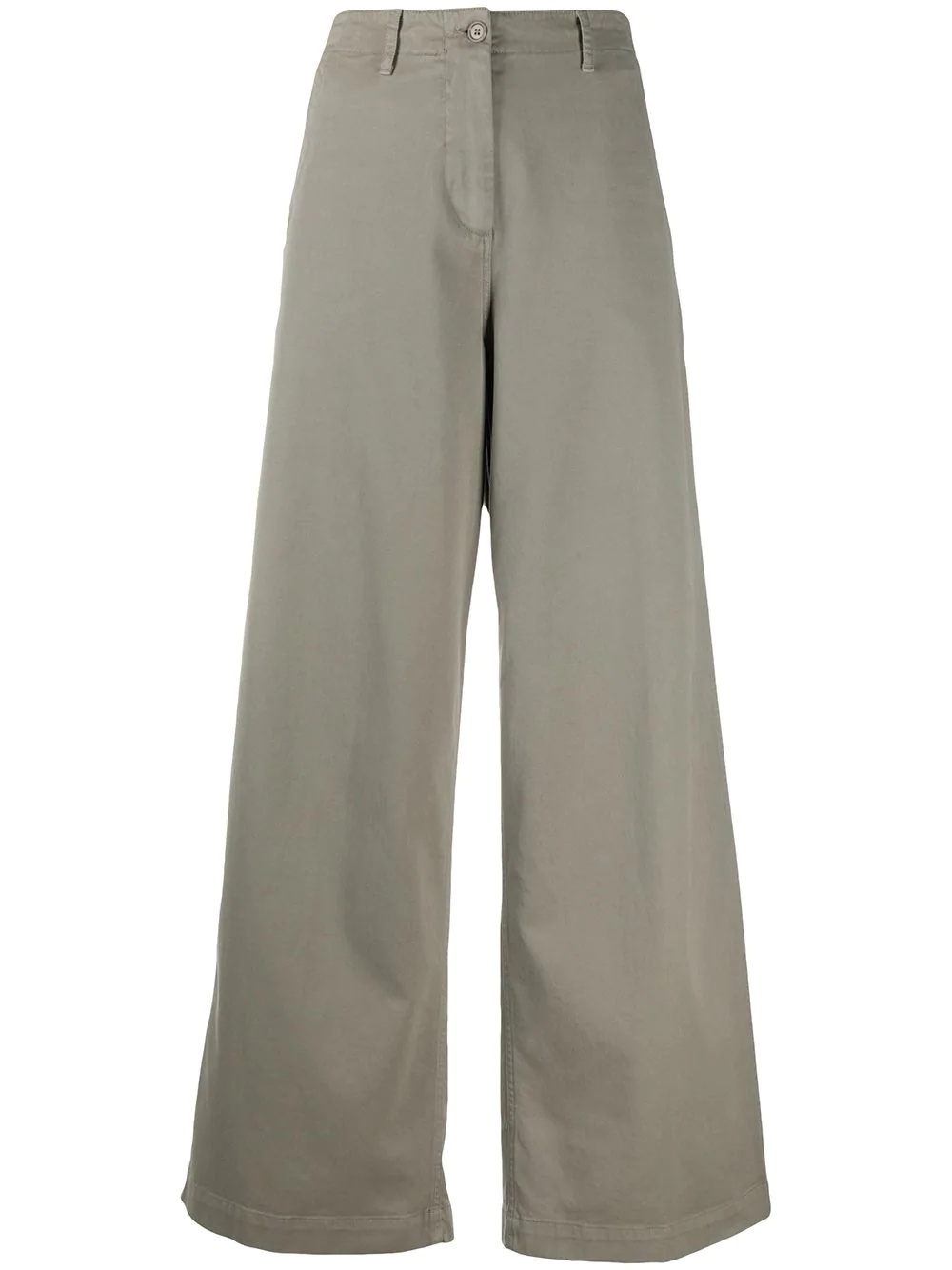 high rise wide-leg trousers - 1