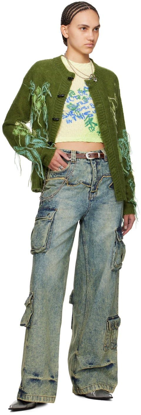 【関税込み】Andersson Bell ブルー Simiz ジーンズ Andersson Bell - Simiz Denim Cargo Jeans | HBX - Globally