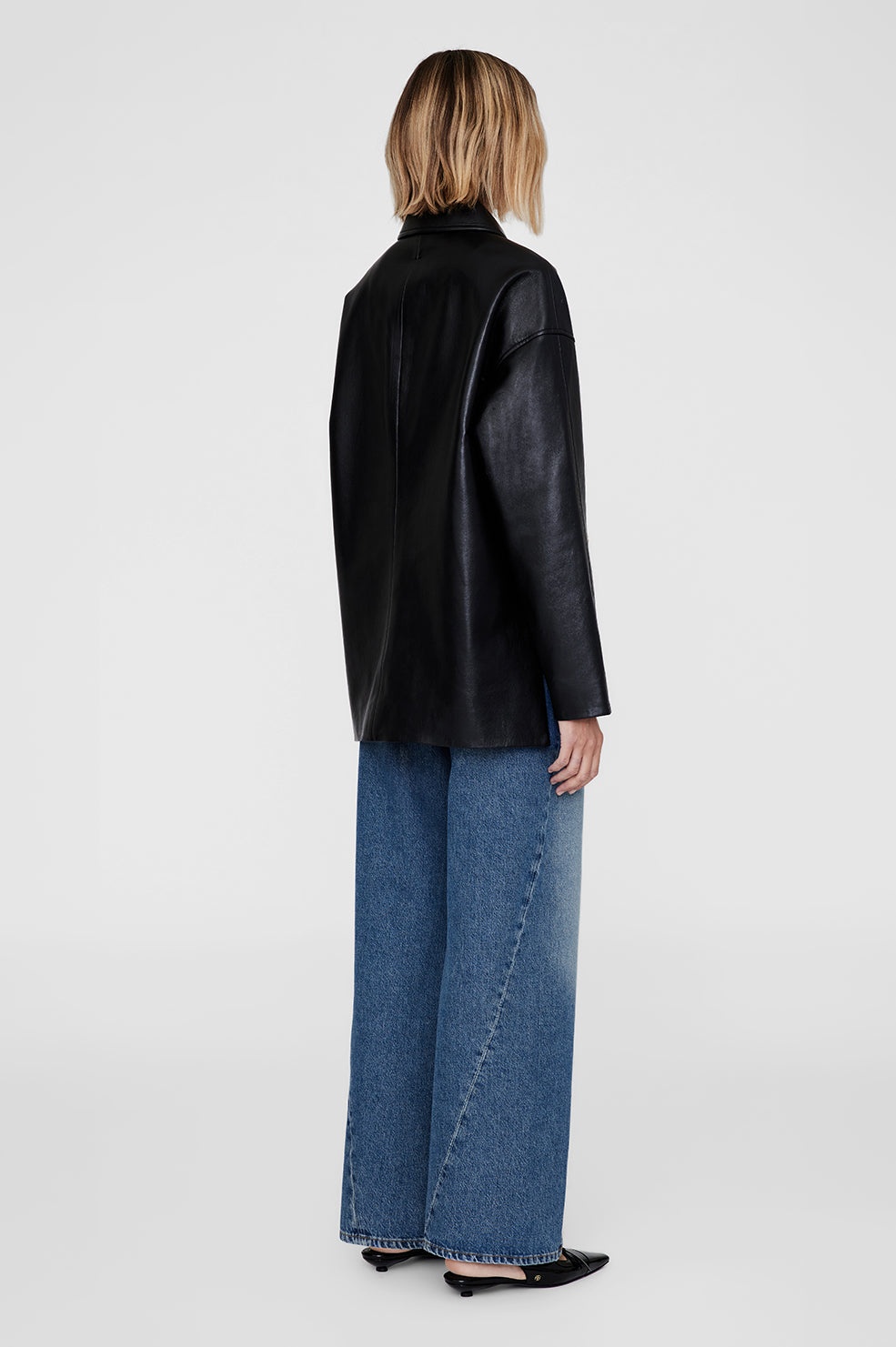 Luca Jacket - Black Recycled Leather - 3