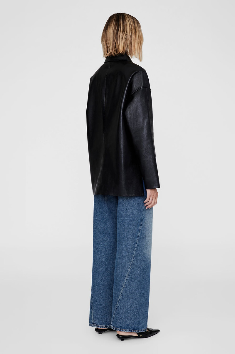 Luca Jacket - Black Recycled Leather 3