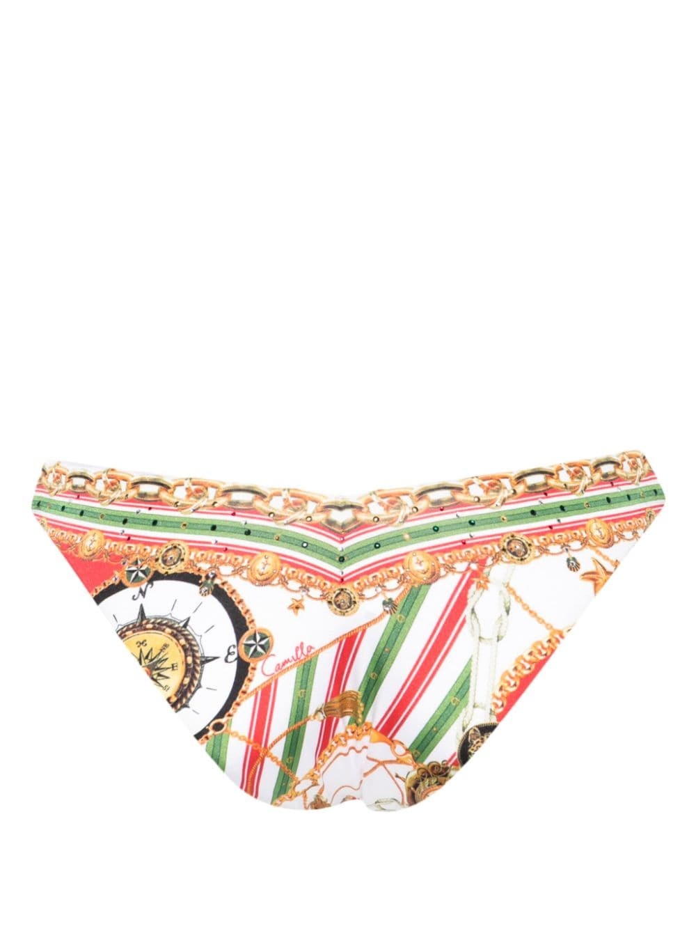 Saluti Summertime-print bikini bottom - 2