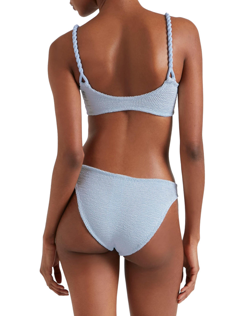 Women's Phoebe Rope Strap Bikini - Metallic Ice Blue 4