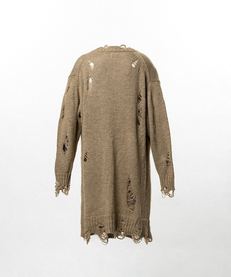 Damaged Low Gauge Long Cardigan 31
