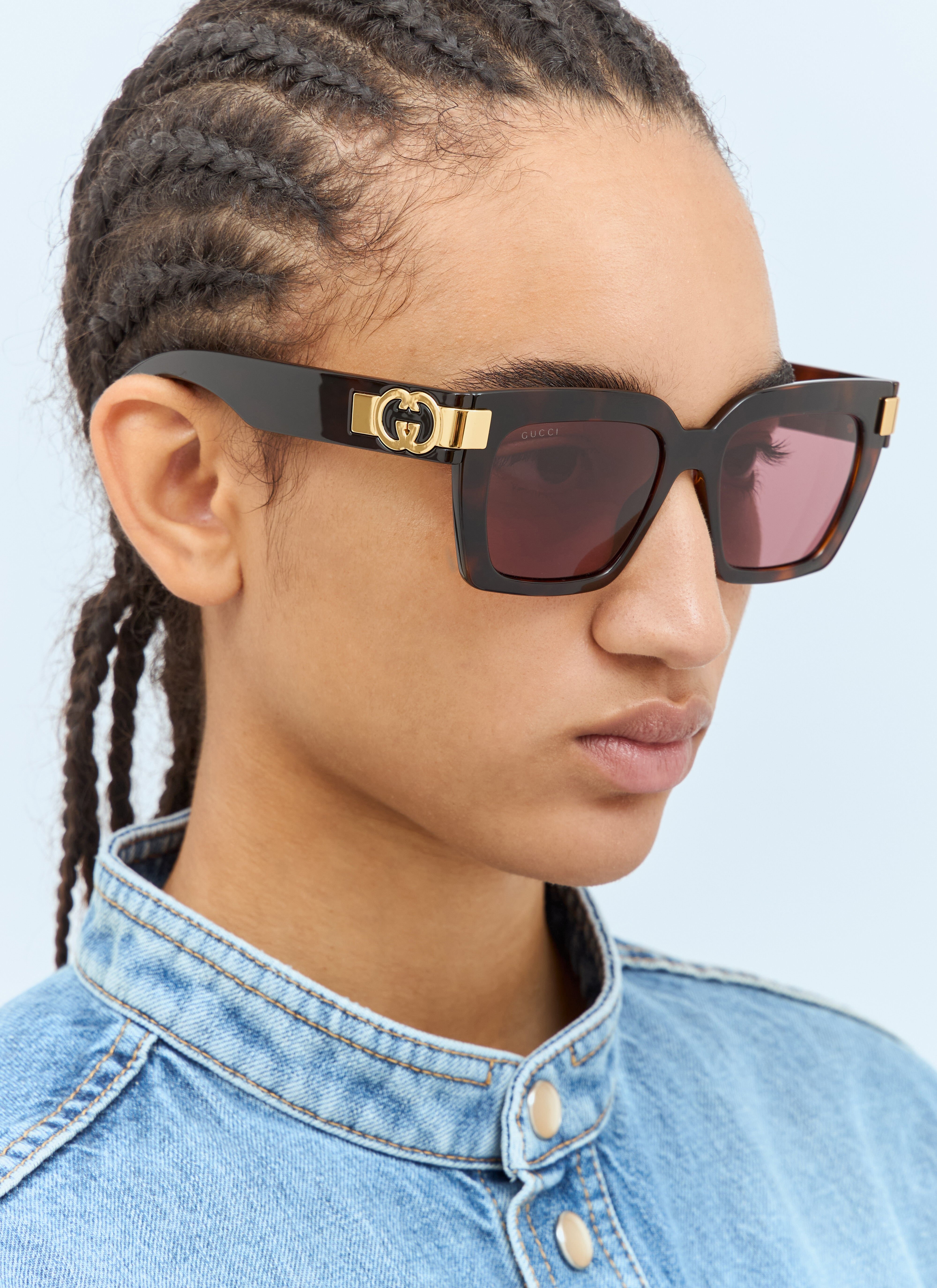 Cat-Eye Frame Sunglasses - 1