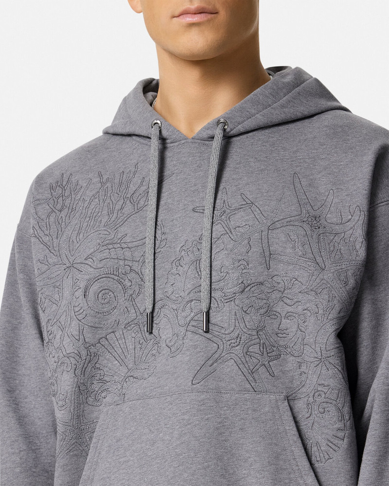 Embroidered Barocco Sea Hoodie 3