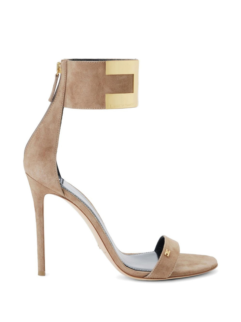 ankle-strap jewel logo sandals 1